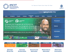 Tablet Screenshot of ipicyt.edu.mx